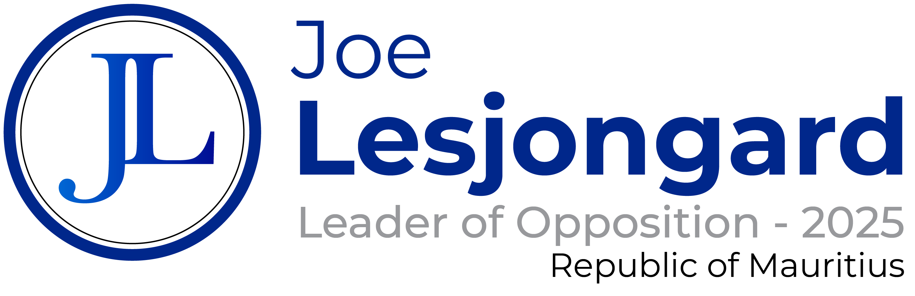 Joe Lesjongard – Leader of Opposition Mauritius